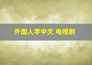 外国人学中文 电视剧